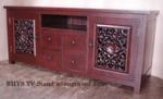 RHYS Large TV stand w engraved door 